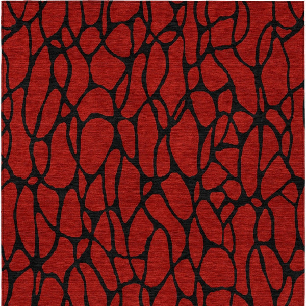 Homeroots 3' Beige And Blue Geometric Indoor Outdoor Area Rug – Durable, Washable, Stylish For Any Space 9' X 12' Polyester 599242