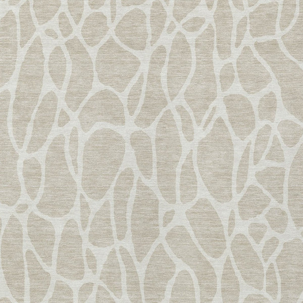 Homeroots 3' Aqua And Ivory Geometric Washable Area Rug - Perfect For Indoor And Outdoor Spaces, Durable Design 3' X 5' Polyester 599250