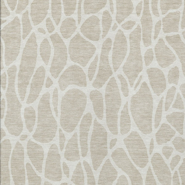 Homeroots 3' Aqua And Ivory Geometric Washable Area Rug - Perfect For Indoor And Outdoor Spaces, Durable Design 8' X 10' Polyester 599253