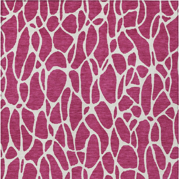 Homeroots 3' Aqua And Ivory Geometric Washable Area Rug - Perfect For Indoor And Outdoor Spaces, Durable Design 5' X 8' Polyester 599257