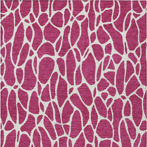 Homeroots 3' Aqua And Ivory Geometric Washable Area Rug - Perfect For Indoor And Outdoor Spaces, Durable Design 8' X 10' Polyester 599259