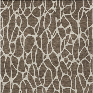 Homeroots 3' Aqua And Ivory Geometric Washable Area Rug - Perfect For Indoor And Outdoor Spaces, Durable Design 3' X 5' Polyester 599268