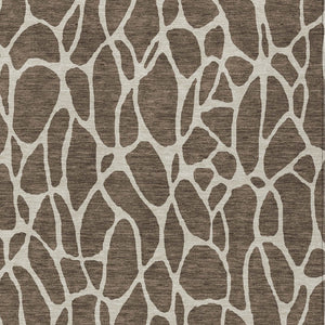 Homeroots 3' Aqua And Ivory Geometric Washable Area Rug - Perfect For Indoor And Outdoor Spaces, Durable Design 5' X 8' Polyester 599269