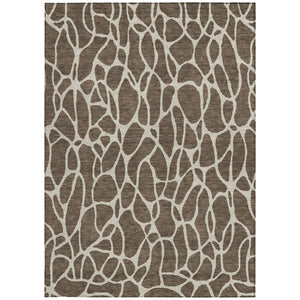Homeroots 3' Aqua And Ivory Geometric Washable Area Rug - Perfect For Indoor And Outdoor Spaces, Durable Design 9' X 12' Polyester 599272