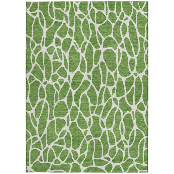 Homeroots 3' Aqua And Ivory Geometric Washable Area Rug - Perfect For Indoor And Outdoor Spaces, Durable Design 3' X 5' Polyester 599274