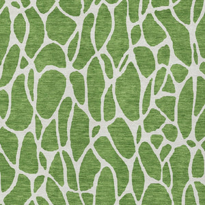 Homeroots 3' Aqua And Ivory Geometric Washable Area Rug - Perfect For Indoor And Outdoor Spaces, Durable Design 5' X 8' Polyester 599275