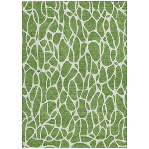 Homeroots 3' Aqua And Ivory Geometric Washable Area Rug - Perfect For Indoor And Outdoor Spaces, Durable Design 8' X 10' Polyester 599277