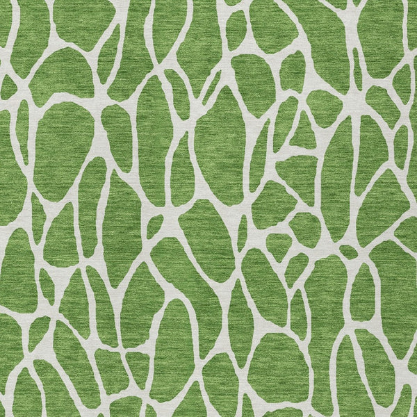 Homeroots 3' Aqua And Ivory Geometric Washable Area Rug - Perfect For Indoor And Outdoor Spaces, Durable Design 9' X 12' Polyester 599278