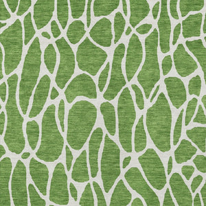 Homeroots 3' Aqua And Ivory Geometric Washable Area Rug - Perfect For Indoor And Outdoor Spaces, Durable Design 10' X 14' Polyester 599279