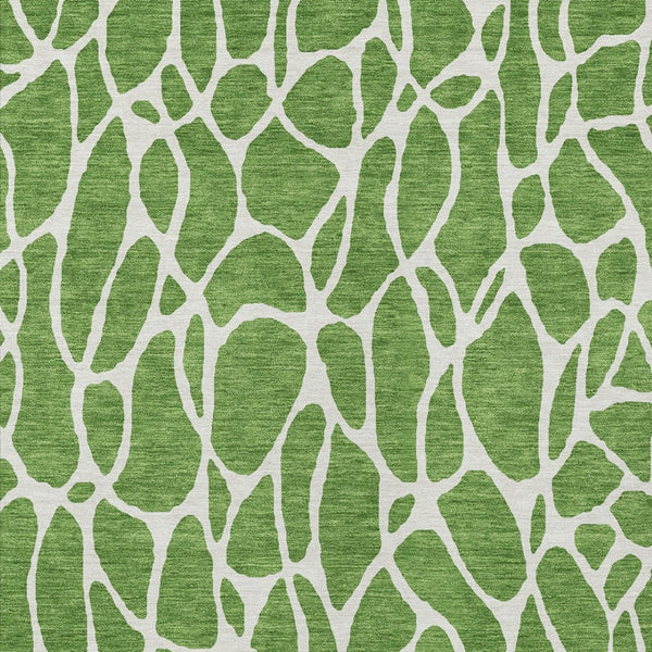 Homeroots 3' Aqua And Ivory Geometric Washable Area Rug - Perfect For Indoor And Outdoor Spaces, Durable Design 10' X 14' Polyester 599279