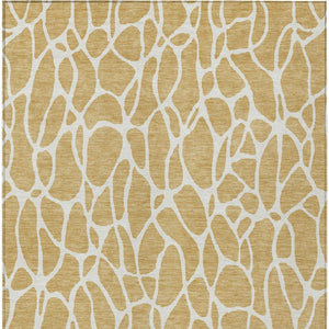 Homeroots 3' Aqua And Ivory Geometric Washable Area Rug - Perfect For Indoor And Outdoor Spaces, Durable Design 3' X 5' Polyester 599280