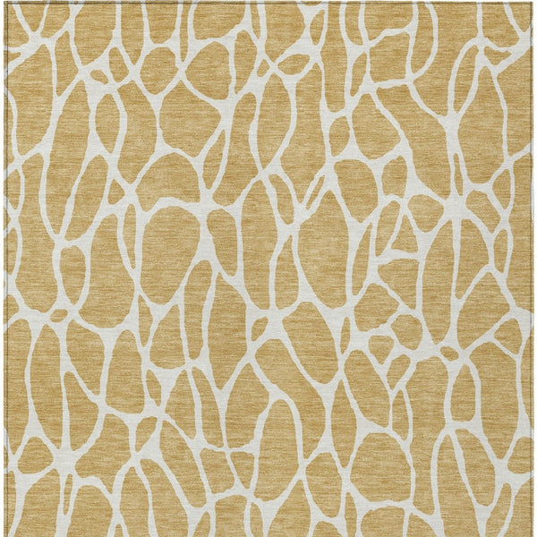 Homeroots 3' Aqua And Ivory Geometric Washable Area Rug - Perfect For Indoor And Outdoor Spaces, Durable Design 3' X 5' Polyester 599280