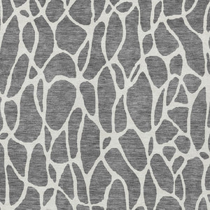 Homeroots 3' Aqua And Ivory Geometric Washable Area Rug - Perfect For Indoor And Outdoor Spaces, Durable Design 5' X 8' Polyester 599287