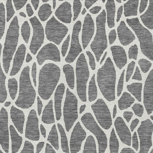 Homeroots 3' Aqua And Ivory Geometric Washable Area Rug - Perfect For Indoor And Outdoor Spaces, Durable Design 8' X 10' Polyester 599289