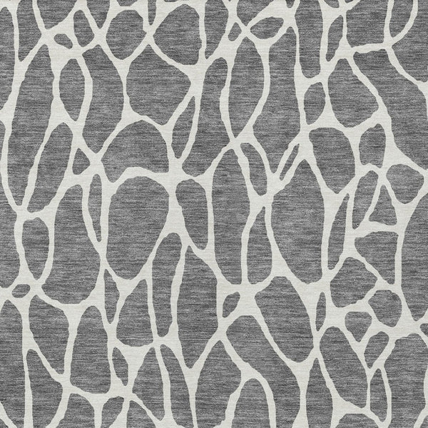 Homeroots 3' Aqua And Ivory Geometric Washable Area Rug - Perfect For Indoor And Outdoor Spaces, Durable Design 8' X 10' Polyester 599289