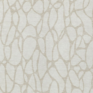 Homeroots 3' Aqua And Ivory Geometric Washable Area Rug - Perfect For Indoor And Outdoor Spaces, Durable Design 5' X 8' Polyester 599293