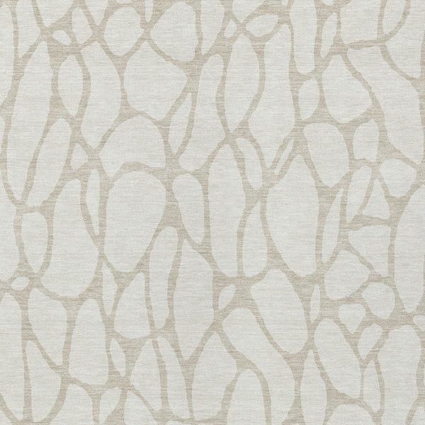 Homeroots 3' Aqua And Ivory Geometric Washable Area Rug - Perfect For Indoor And Outdoor Spaces, Durable Design 5' X 8' Polyester 599293