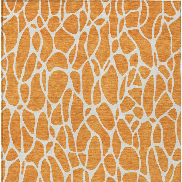 Homeroots 3' Aqua And Ivory Geometric Washable Area Rug - Perfect For Indoor And Outdoor Spaces, Durable Design 3' X 5' Polyester 599298