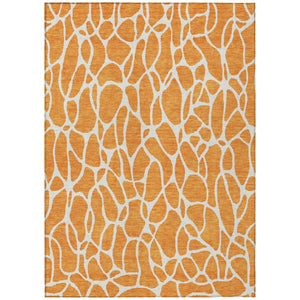 Homeroots 3' Aqua And Ivory Geometric Washable Area Rug - Perfect For Indoor And Outdoor Spaces, Durable Design 5' X 8' Polyester 599299
