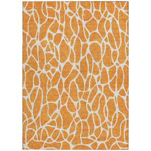 Homeroots 3' Aqua And Ivory Geometric Washable Area Rug - Perfect For Indoor And Outdoor Spaces, Durable Design 5' X 8' Polyester 599299