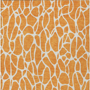 Homeroots 3' Aqua And Ivory Geometric Washable Area Rug - Perfect For Indoor And Outdoor Spaces, Durable Design 9' X 12' Polyester 599302