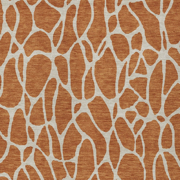 Homeroots 3' Aqua And Ivory Geometric Washable Area Rug - Perfect For Indoor And Outdoor Spaces, Durable Design 5' X 8' Polyester 599305