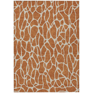 Homeroots 3' Aqua And Ivory Geometric Washable Area Rug - Perfect For Indoor And Outdoor Spaces, Durable Design 8' X 10' Polyester 599307