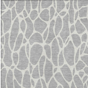 Homeroots 3' Aqua And Ivory Geometric Washable Area Rug - Perfect For Indoor And Outdoor Spaces, Durable Design 8' X 10' Polyester 599313