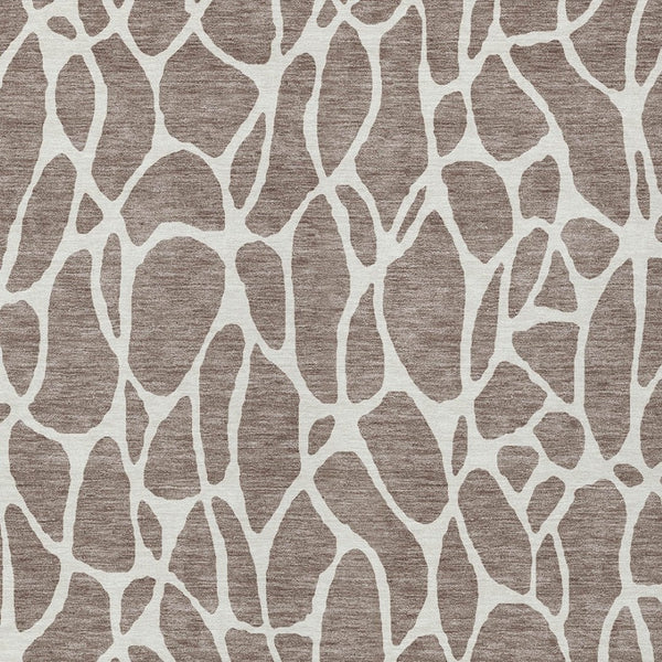 Homeroots 3' Aqua And Ivory Geometric Washable Area Rug - Perfect For Indoor And Outdoor Spaces, Durable Design 3' X 5' Polyester 599316