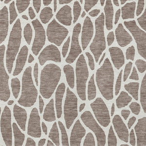 Homeroots 3' Aqua And Ivory Geometric Washable Area Rug - Perfect For Indoor And Outdoor Spaces, Durable Design 5' X 8' Polyester 599317