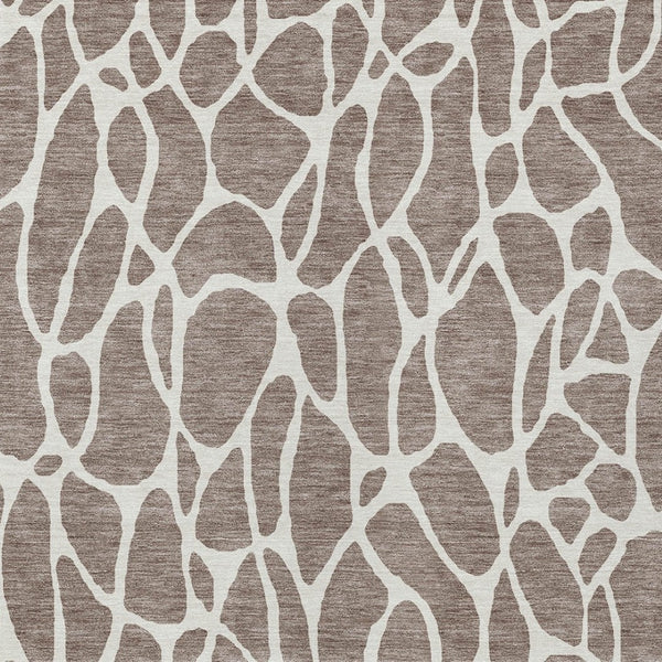 Homeroots 3' Aqua And Ivory Geometric Washable Area Rug - Perfect For Indoor And Outdoor Spaces, Durable Design 5' X 8' Polyester 599317