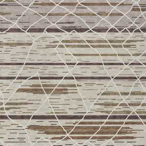 Homeroots 3' Artichoke Green And Ivory Striped Washable Area Rug - Stylish, Durable For Indoor Or Outdoor Use 8' X 10' Polyester 599337