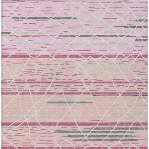 Homeroots 3' Artichoke Green And Ivory Striped Washable Area Rug - Stylish, Durable For Indoor Or Outdoor Use 10' X 14' Polyester 599375