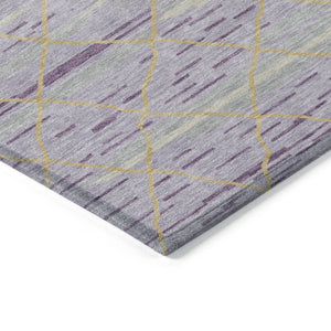 Homeroots 3' Artichoke Green And Ivory Striped Washable Area Rug - Stylish, Durable For Indoor Or Outdoor Use 9' X 12' Polyester 599380