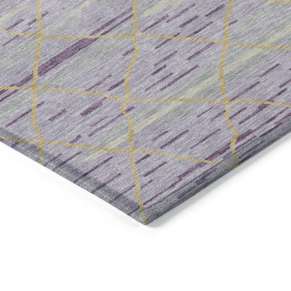 Homeroots 3' Artichoke Green And Ivory Striped Washable Area Rug - Stylish, Durable For Indoor Or Outdoor Use 9' X 12' Polyester 599380