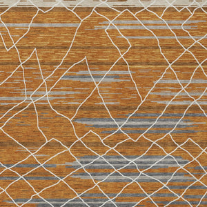 Homeroots 3' Artichoke Green And Ivory Striped Washable Area Rug - Stylish, Durable For Indoor Or Outdoor Use 5' X 8' Polyester 599383