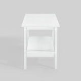 Minimalist Bench with Shelf White KOCL4KWHVS Walker Edison