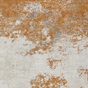 Homeroots 3' Black Gray And Ivory Abstract Washable Area Rug For Indoor And Outdoor Use - Durable Design 9' X 12' Polyester 599476