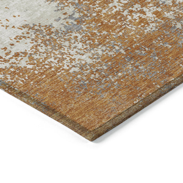 Homeroots 3' Black Gray And Ivory Abstract Washable Area Rug For Indoor And Outdoor Use - Durable Design 10' X 14' Polyester 599477