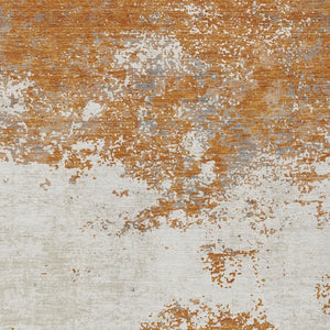 Homeroots 3' Black Gray And Ivory Abstract Washable Area Rug For Indoor And Outdoor Use - Durable Design 10' X 14' Polyester 599477