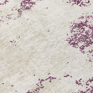 Homeroots 3' Black Gray And Ivory Abstract Washable Area Rug For Indoor And Outdoor Use - Durable Design 8' Round Polyester 599480