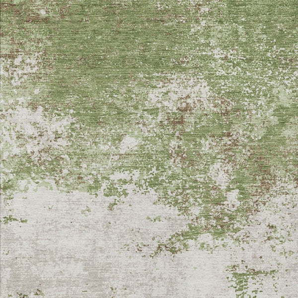 Homeroots 3' Black Gray And Ivory Abstract Washable Area Rug For Indoor And Outdoor Use - Durable Design 9' X 12' Polyester 599488