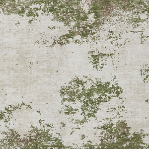 Homeroots 3' Black Gray And Ivory Abstract Washable Area Rug For Indoor And Outdoor Use - Durable Design 8' X 10' Polyester 599517