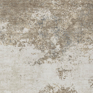 Homeroots 3' Black Gray And Ivory Abstract Washable Area Rug For Indoor And Outdoor Use - Durable Design 3' X 5' Polyester 599526