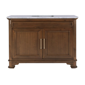 Butler Specialty Butler Colorado 48" Wood & Marble Single Sink Bathroom Vanity - Elegant Walnut Design For Luxury Spaces Walnut Mdf,Acacia,Marble,Ceramic,Plywood,Walnut Veneer 5995489-butler