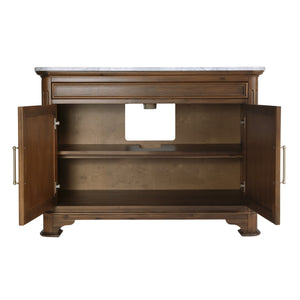 Butler Specialty Butler Colorado 48" Wood & Marble Single Sink Bathroom Vanity - Elegant Walnut Design For Luxury Spaces Walnut Mdf,Acacia,Marble,Ceramic,Plywood,Walnut Veneer 5995489-butler