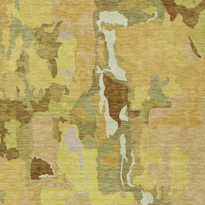 Homeroots 3' Aqua Green And Pink Abstract Washable Indoor Outdoor Area Rug - Perfect For Any Space! 3' X 5' Polyester 599568