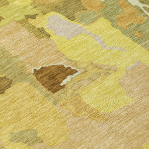 Homeroots 3' Aqua Green And Pink Abstract Washable Indoor Outdoor Area Rug - Perfect For Any Space! 3' X 5' Polyester 599568