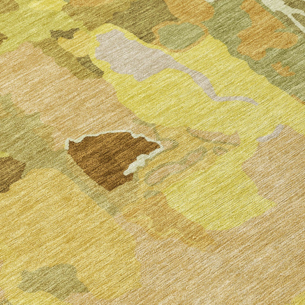 Homeroots 3' Aqua Green And Pink Abstract Washable Indoor Outdoor Area Rug - Perfect For Any Space! 3' X 5' Polyester 599568