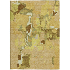 Homeroots 3' Aqua Green And Pink Abstract Washable Indoor Outdoor Area Rug - Perfect For Any Space! 8' X 10' Polyester 599571